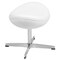 Flash Furniture Rally White LeatherSoft Saddle Wing Ottoman ZB-WING-WH-OTT-LEA-GG - alternate 3